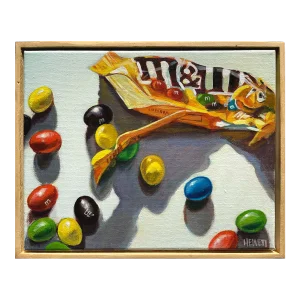 Peanut M&Ms, Original Painting, Framed