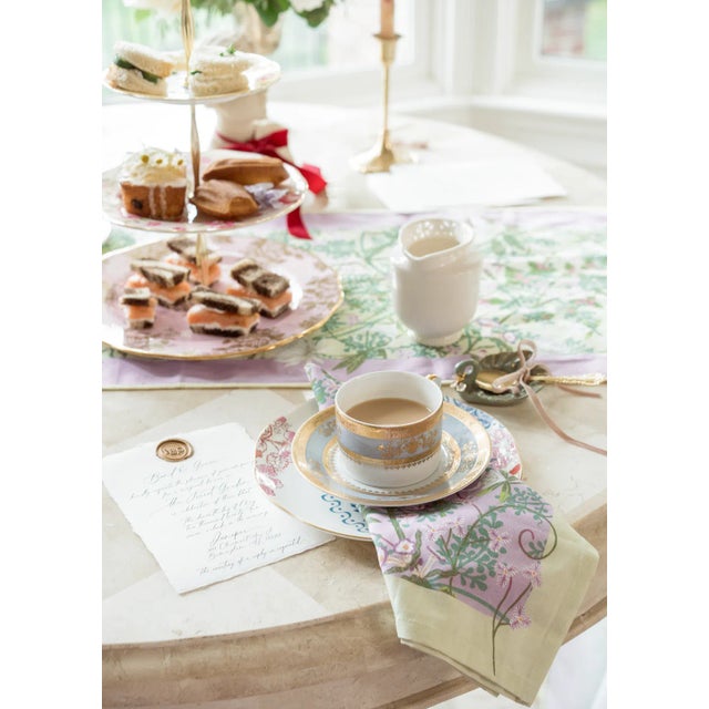 Coquette Lovescape Dinner Napkins- Set of 4 For Sale In Washington DC - Image 6 of 9