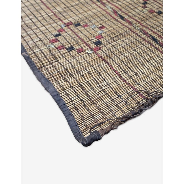 Tribal Maurtianian Tuareg Mat - 7.3 X 5.3 Ft For Sale - Image 3 of 6