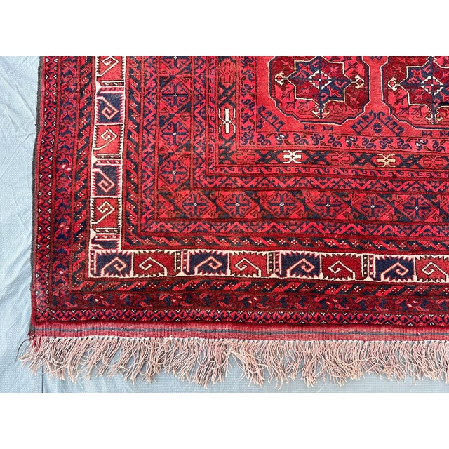 Fine Quality Red Bokhara Hand-Knotted Wool Rug - 7'9" X 5'5" For Sale - Image 10 of 16