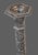 Antique Ornate Victorian Pair Repousse Tavern Dutch Scene Silverplate Derby Candlesticks Marked For Sale - Image 9 of 12