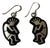 Native American Style Earrings Featuring a Kokopelli Design, Crafted From Sterling Silver For Sale