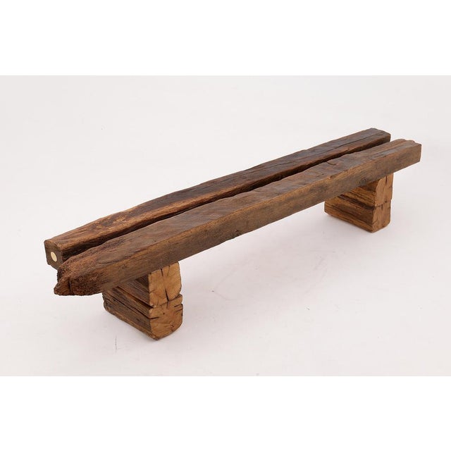 Brutalist Bench in Oak by Logniture For Sale - Image 18 of 18