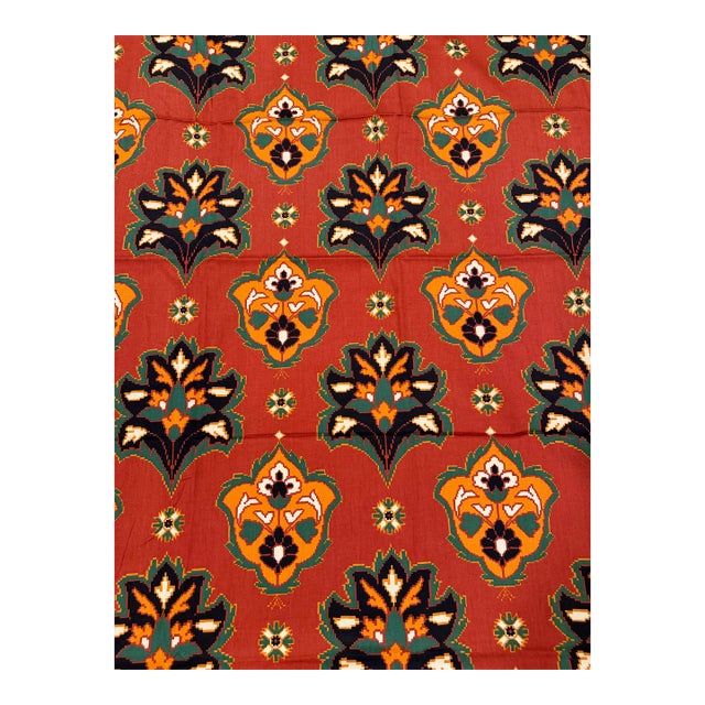 1983 Jack Prince "Flanders" Ikat Fabric, Old Deerfield, 2.5+ Yards For Sale