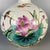 Late 20th Century Vintage Chinese Crackle Glaze Famille Rose "Lotus & Koi" Vase With Stand - 17cm For Sale - Image 5 of 9
