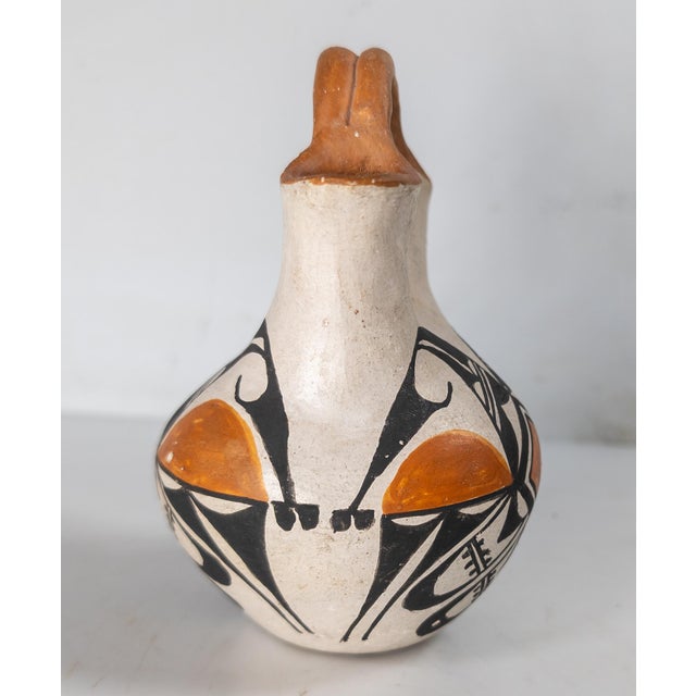 Mid 20th Century Mid-Century Southwest Native American Indian Acoma Polychrome Wedding Vase For Sale - Image 5 of 10