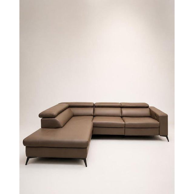 Modular Leather Corner Sofa with Recliner Function from Gova For Sale - Image 6 of 6