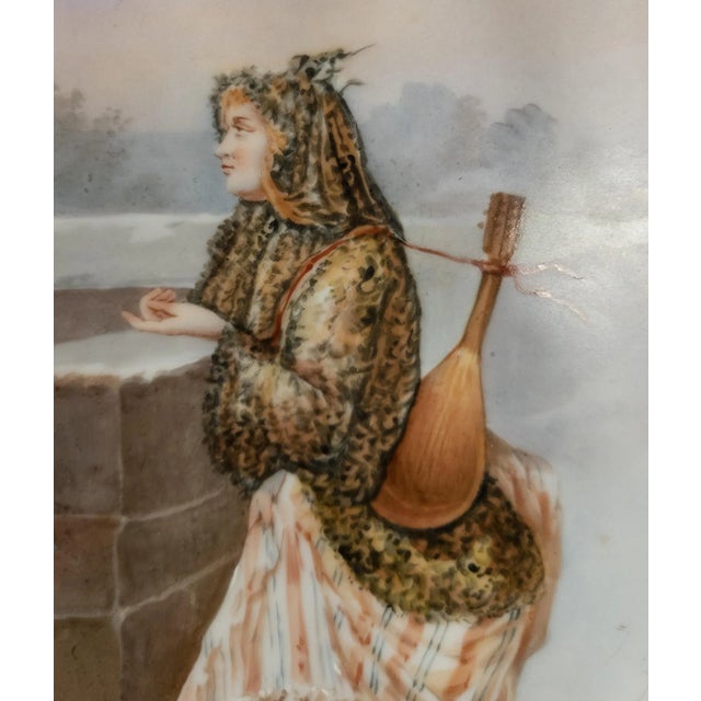 Gold French Sevres Porcelain Wall Plaque Signed Armand For Sale - Image 8 of 13