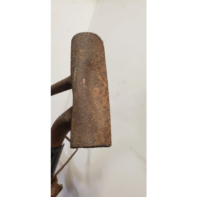 Metal Vintage 1940s-50's Bicycle Sculpture With Stand For Sale - Image 7 of 11