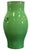 A large baluster vase in a green glaze with two handles by Bitossi Italy.