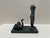 Original signed sculpture by Larry Mohr, featuring a stylized standing female figure paired with an abstract organic form,...