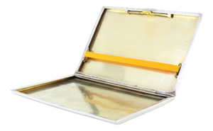 Guilloche Silver Cigarette Case