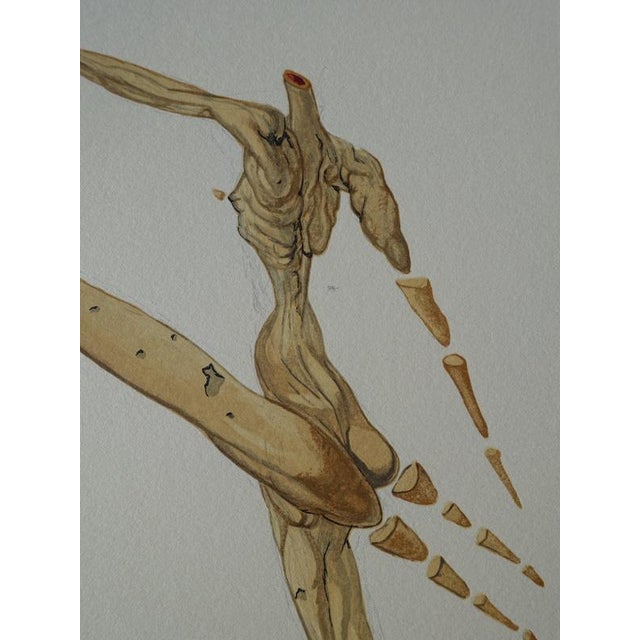 Salvador Dali, Bertrand de Horn, Woodcut For Sale - Image 5 of 6