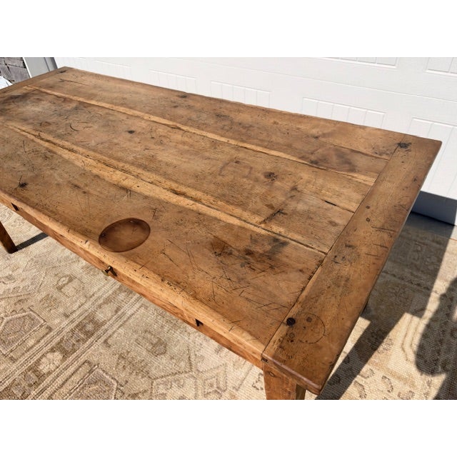 18th Centry French Provincial Walnut Prep Table With Drawers For Sale - Image 10 of 10