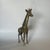 Tall vintage brass giraffe with beautiful details and a sweet face! It would be a great addition to your brass animal...
