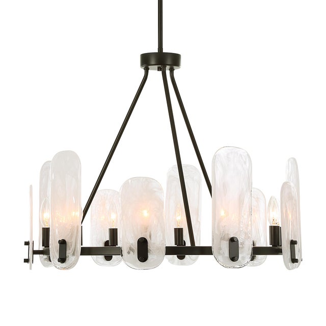 Kenneth Ludwig Chicago Ellipse 10 Light Dark Bronze Chandelier For Sale - Image 4 of 8