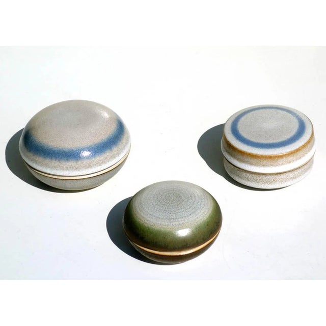 Italian Pottery Boxes by Nanni Valentini for Ceramiche Arcore, 1970s, Set of 3 For Sale - Image 6 of 6