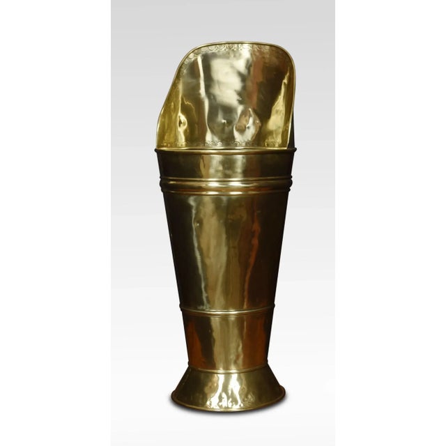 19th Century Large brass grape hod with moulded frame raised up on a shaped plinth. Dimensions: Height 34 Inches Width 13...