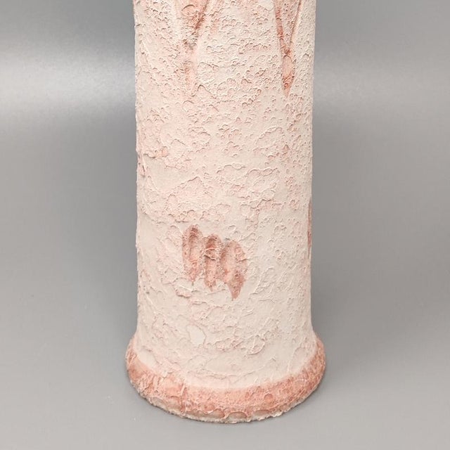 Pink Pink Ceramic Vases, Italy, Set of 2 For Sale - Image 8 of 10