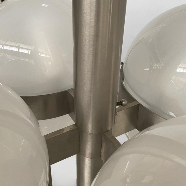 Mid-Century Modern Italian Tetraclio Chandelier by Mazza for Artemide, 1960s For Sale - Image 13 of 18