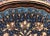 Hand Carved Floral Blue Clove Design Copper Tray with Handles For Sale - Image 5 of 11