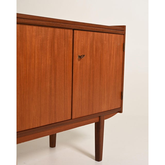 Scandinavian Teak Sideboard with Pull-Out Top, 1960s For Sale - Image 11 of 12