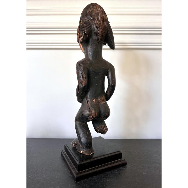 Late 20th Century Gabon Punu Ancestor Female Figure on Custom Stand For Sale - Image 5 of 16
