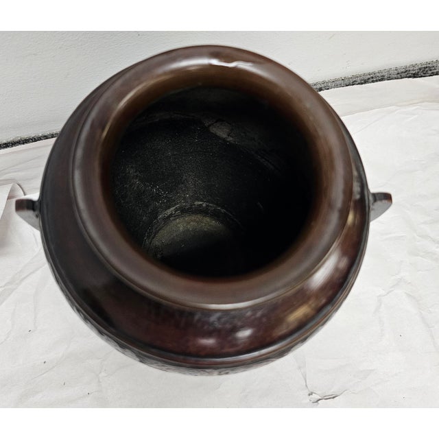 Early 20th Century Japanese Champleve Enamel Decaorated Bronze Vase For Sale In Washington DC - Image 6 of 8