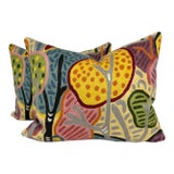 Clarence House "Kharif Crewel" 16"x20" Pillows-a Pair For Sale