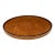 Mid-Century Round Teak Wood Serving Tray Japan Scandinavian Design For Sale