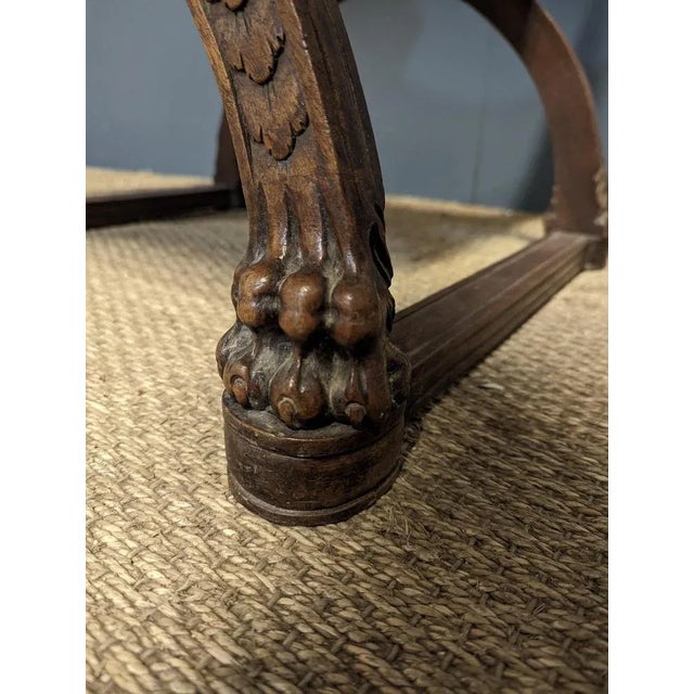 Set of Renaissance Style Armchairs in Walnut For Sale - Image 9 of 10