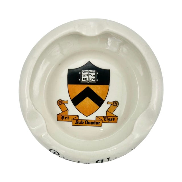 Vintage Princeton University Ceramic Ashtray Catchall Dish For Sale - Image 4 of 8
