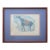 Vintage Mid Century Stone Rubbing Horse Painting For Sale