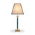 Green Malachite-Style Column Table Lamp with Structured Shade, 1980s For Sale - Image 12 of 12