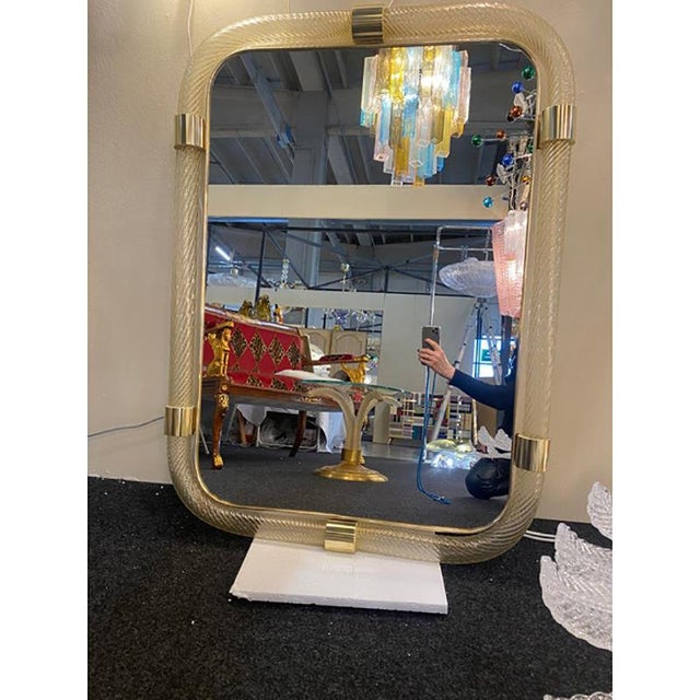 Rectangular Torciglione Wall Mirror by Simoeng For Sale - Image 11 of 11