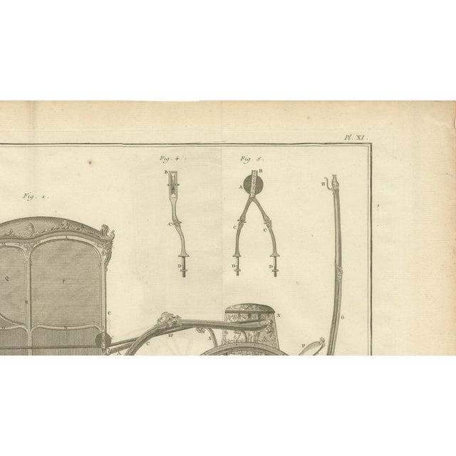 French Coach & Carriage Engineering After Lucotte, 1771 For Sale - Image 4 of 11
