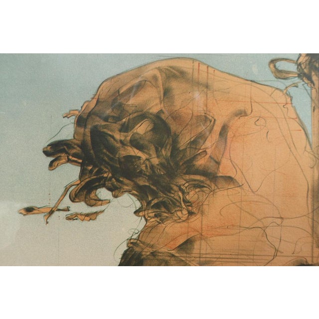 Claude Weisbuch, Surrealist Scene, 1972, Lithograph, Framed For Sale - Image 16 of 17