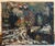 Hand signed upper right Oil painting on canvas, Unframed "Street Scene" by Olivier B. Foss is an iconic artwork...
