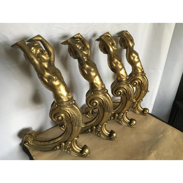 Brass Figures, 1950s, Set of 4 For Sale - Image 4 of 16