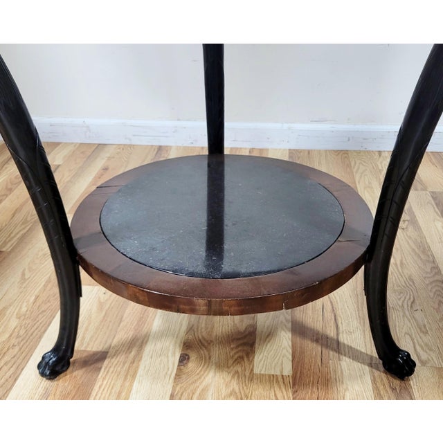 Early 19th C French Empire "Aux Griffons" Directoire Marble Top Center Table For Sale - Image 10 of 14