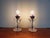 Pair of crystal Art Deco lamps, produced by Val Saint-Lambert (Belgium) in the 1930s. Each of the lamps has been fully re...