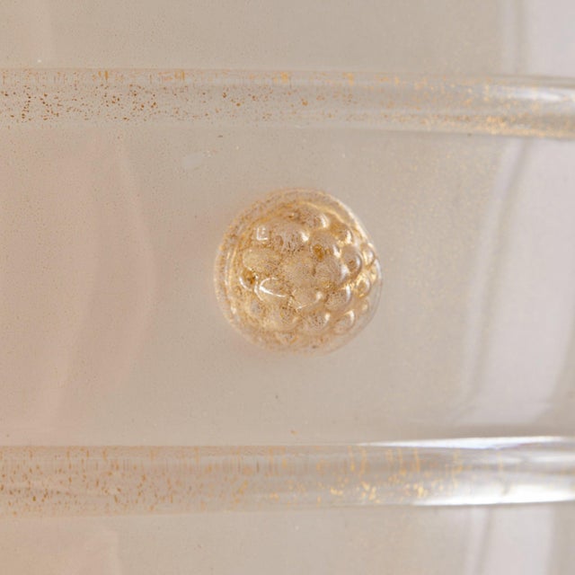 White 1980s Modern Barovier & Toso 'Empire' Murano Glass Sconce For Sale - Image 8 of 11