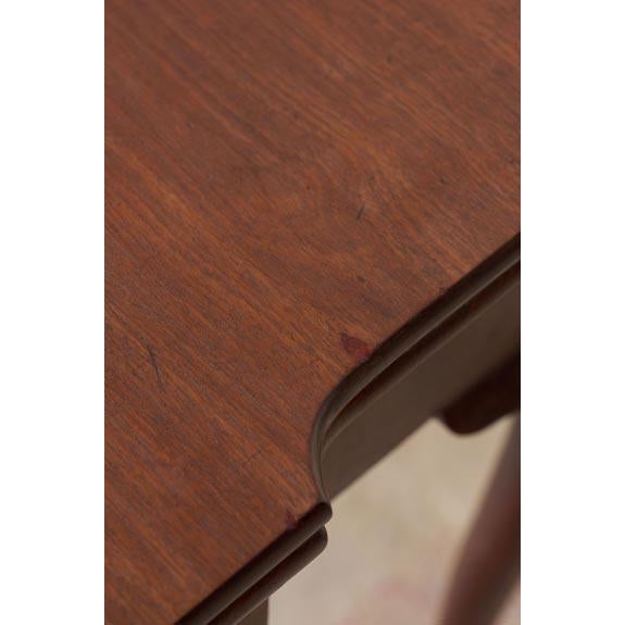 18th Century George I Mahogany Club Footed Game Table With Suede Interior For Sale - Image 9 of 10