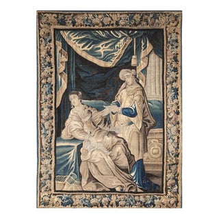 Antique Aubusson Tapestry, 1700s For Sale