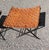 1980s Vintage Iron and Leather Folding Stools a Pair For Sale - Image 5 of 10