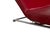 Animal Skin Jeremiah Lounger in Red Leather from Koinor For Sale - Image 7 of 18