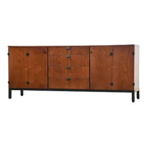 1960s Milo Baughman for Directional Walnut Credenza