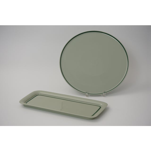 Shape 680 Selecta Decor S-117 in Celadon Green Tea Service by Ernst August Sundermann for Fürstenberg, 1970s, Set of 45 For Sale - Image 18 of 18