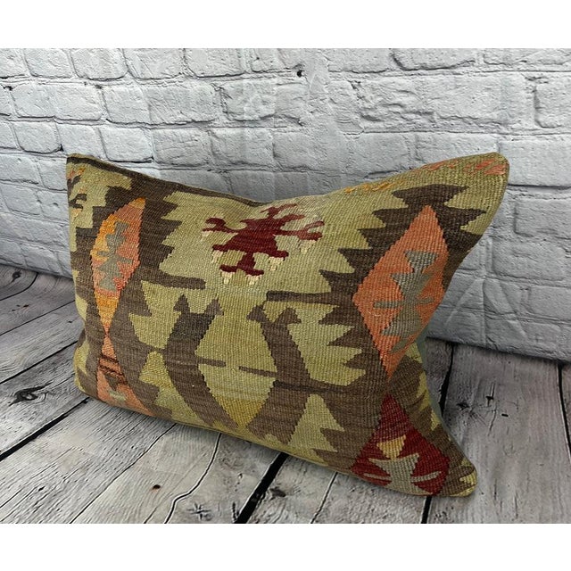 Vintage Pillow Case Turkish Kilim Pillow Decorative Kilim Pillow Dry cleaning only. PILLOW INSERT IS NOT INCLUDED