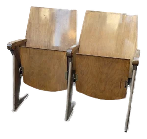 Set of LV Model Cinema Armchairs by Gastone Rinaldi for Rima, 1952